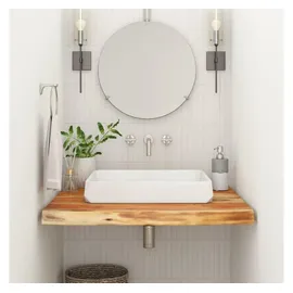 vidaXL Waschtischplatte 80x60x2,5 cm Rechteckig Massivholz Akazie
