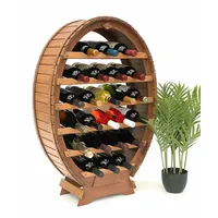 DanDiBo Ambiente Weinregal 62 x 90 x 24 cm Braun