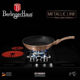 Berlinger Haus Rose Gold Topf-Set 14-tlg. 3 x Kochtopf + 2 x Bratpfanne + 3 x Messer + 4 x Küchenutensilien + 2 x Untersetzer