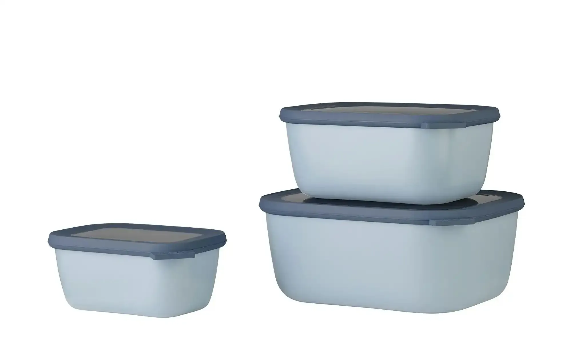 Mepal Multischüssel-Set  3-teilig  Cirqula ¦ blau ¦ Kunststoff ¦ Maße (cm): B: 20 H: 10,5
