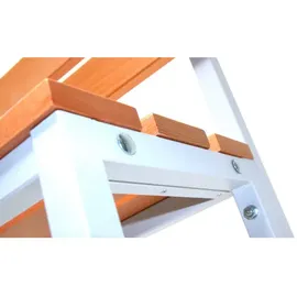 Szagato Garderobenbank 200 x 30 x 170 cm grau / grau