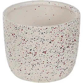 Beliani Badezimmer weiß 6-teilig PALMILLA Keramik Cremeweiß