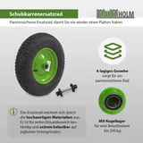 Baumarktplus Schubkarrenrad 4.80/4.00-8 & Achse Luftrad 4PR 400mm Schiebkarrenrad Ersatzra...