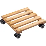 Metafranc WU0825340 Pflanzenroller Bambus Traglast (max.): 60 kg 300 mm x 300 mm x 74 mm Anzahl Lenkrolle