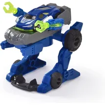 Simba Dickie Toys - Polizei Trooper (12 cm) – 2 in 1 Roboter - Polizeiauto