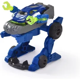 Simba Dickie Toys - Polizei Trooper (12 cm) – 2 in 1 Roboter - Polizeiauto