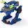 Simba Dickie Toys - Polizei Trooper (12 cm) – 2 in 1 Roboter - Polizeiauto