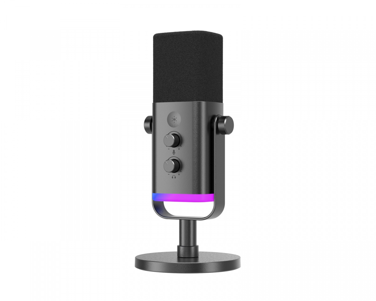 Fifine AMPLIGAME AM8 RGB USB/XLR Mikrofon - Dynamisches Mikrofon - Schwarz