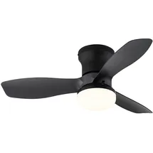 GLOBO Deckenventilator 1-flg. Ø 61 cm schwarz