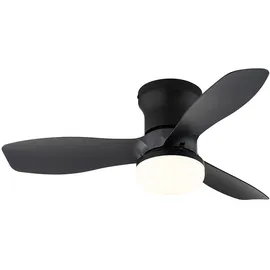 GLOBO Deckenventilator 1-flg. Ø 61 cm schwarz