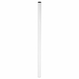 Wagner Möbelbein/Tischbein/Möbelfuß/Systemrohr TENO - Ø 30 x 823 mm, individuell mit TENO System und QuickClick kombinierbar, Stahl weiß, Tragkraft 50 kg - 12168201