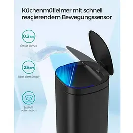 Songmics Mülleimer 50,0 l schwarz