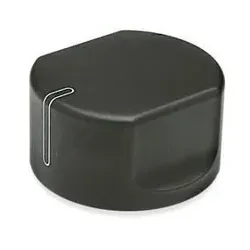 729-34-B6 Schaltknöpfe, Aluminium, schwarz eloxiert