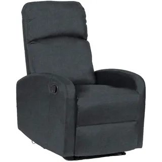 Svita Fernsehsessel, dunkelgrau Textil, 65x101x91 cm, Wohnzimmer, Sessel, Fernsehsessel