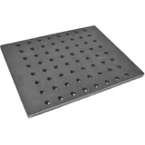 SEZAM Gussrost mit Löchern Ofenrost Ascherost Gußrost Kaminrost passend Kaminofen Tafelrost Rost Ofengitter Feuerrost Kohlerost Eckrost verschiedene Abmessungen (29 x 23 cm)