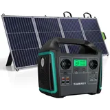 1000W(1500W Spitze) Tragbare Powerstation mit 200W Solarpanel,725,76Wh Solargenerator Powerbank für Outdoor Camping Wohnmobil Zuhause