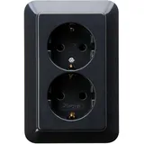 Kopp Schuko-Steckdose 2-fach Anthrazit