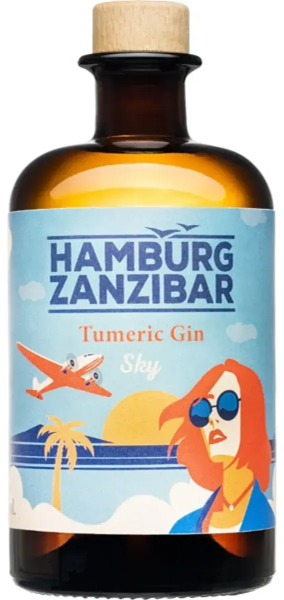 Hamburg Zanzibar Tumeric Gin Sky 40% vol. 0,5 l