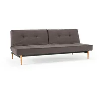 Innovation Living Schlafsofa Splitback Styletto hell Stoff Dark Grey