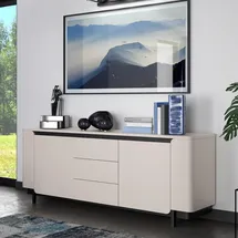Forte Vodol 204,9 x 77,9 x 44,8 cm Beige/Schwarz