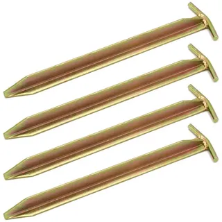 AMANKA Stahl Erdnägel T-Profil 300x25mm Heringe Harte Böden Zeltnägel