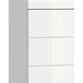 xonox.home Waschmaschinenschrank Scout Weiß/Hochglanz ca.63x191x24cm