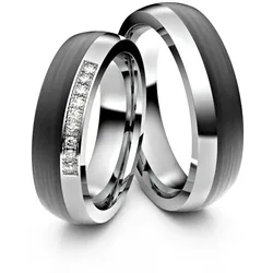 ASF Trauringe Partnerringe S009 Carbon - 9954