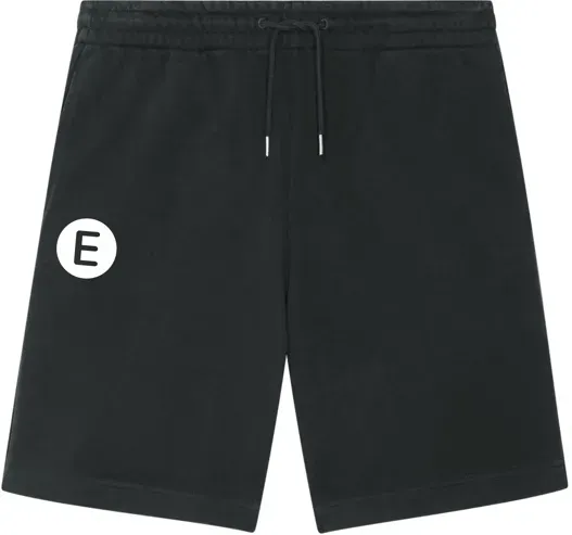 E wie einfach E-Logo Sweatshort Schwarz