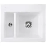 Villeroy & Boch Subway 60 XM rechts weiß alpin + Handbetätigung + Lochbohrungen