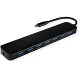 Value USB 3.2 Gen 1 Hub, 7fach, Typ C Anschlusskabel