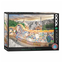 EUROGRAPHICS Puzzle Barcelona Park Güell, 1000 Puzzleteile bunt