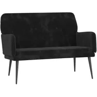 VidaXL Sitzbank Schwarz 108x79x79 cm Samt