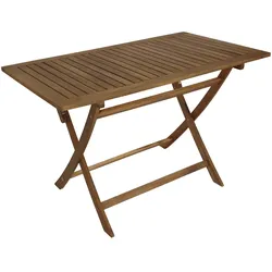 DEGAMO Klapptisch TOBAGO 70x120cm rechteckig, Akazie geölt