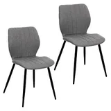 Paperflow meet powered by PAPERFLOW Besucherstühle LINE CHLINEX2.01.02 grau Stoff, 2 St.