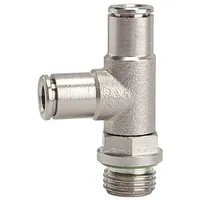 Riegler T-Steckverschraubung L-Form »metallica«, drehbar, G 3/8 a. Ø12mm