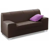 DOMO collection 2-Sitzer »Amando zeitlos und modern, komfortabel, in vielen Bezugsvarianten, auch in Leder braun