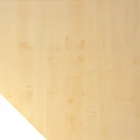 Hammerbacher Verkettungsplatte trapezform 120x120cm mit Fuß Ahorn/Graphit