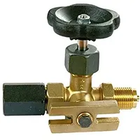 Riegler Manometer-Absperrventil, Zapfen - Spannmuffe, Messing, G 1/2