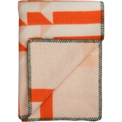 Røros Tweed - Kvam Wolldecke 200 x 135 cm, orange