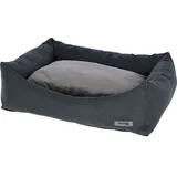 Kerbl Pet Kuschelbett Platin Ortho, Hundebett, Hundekissen, grau, 65x55x20cm, Polyester, Hunde, orthopädisch, herausnehmbares Wendekissen