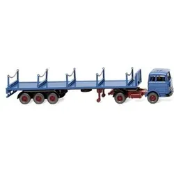 WIKING 055406 1:87 Rungensattelzug (MB) - azurblau