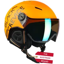 Black Crevice Skihelm Vail mit Visier, neon orange, L (58-61 cm)...