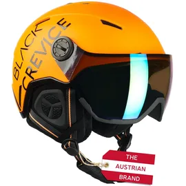 Black Crevice Skihelm Vail mit Visier, neon orange, L (58-61 cm)...