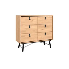 CaliCosy Kommode Ripley 102 x 95 x 40 cm Holzfarben