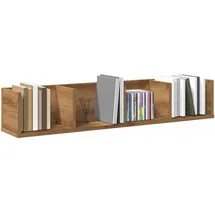 vidaXL CD-Wandregal 100 x 18 x 18 cm Braun