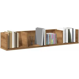 vidaXL CD-Wandregal 100 x 18 x 18 cm Braun