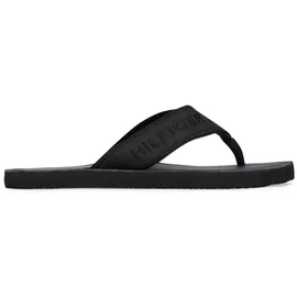 Tommy Hilfiger HILFIGER LEATHER BEACH SANDAL schwarz 45