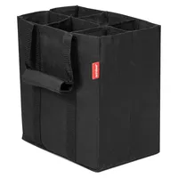 Achilles Flaschentasche 6 Fächer 25 x 27 x 17 cm Schwarz