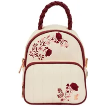 Funko Loungefly Cream & Red Floral Convertible Mini Backpack & Crossbody Bag
