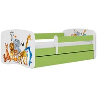 Raumhirsch furniture Kinderbett, Grün, Holzwerkstoff, Holzwerkstoff, 1 Schubladen, 80x180
